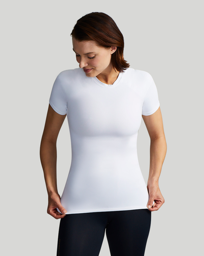 FiberFit™ Hourglass Sculpting Self Heating Short Sleeve