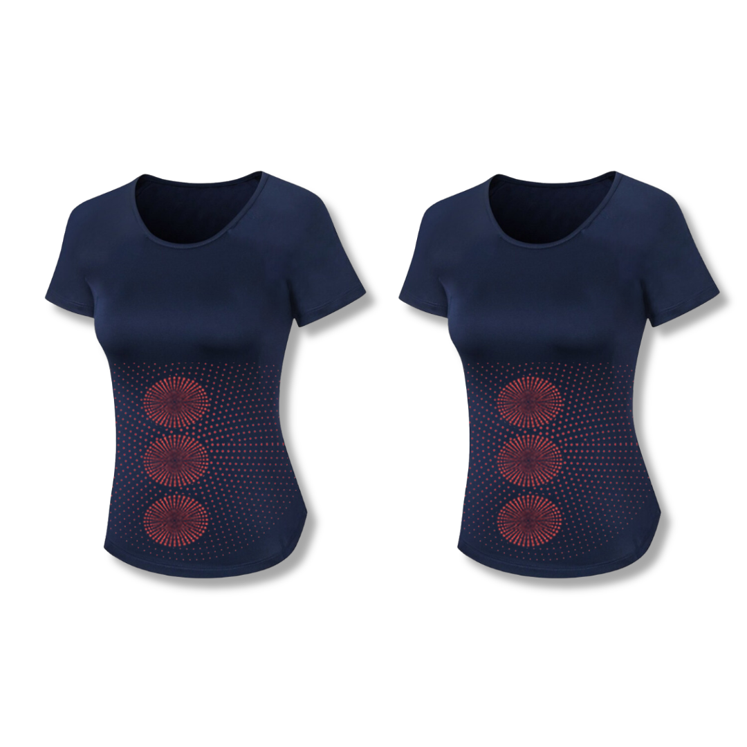 FiberFit™ Hourglass Sculpting Self Heating Short Sleeve