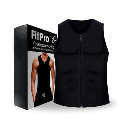 Pack 3 - Gynecomastia Compression Zipper Vest