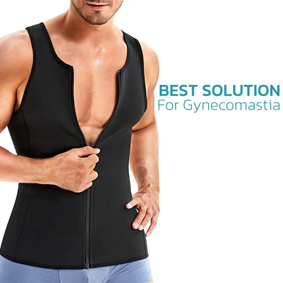 Gynecomastia Compression Zipper Vest