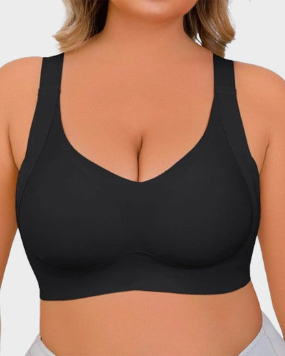 Daily Comfort Wireless Shaper Bra-Black