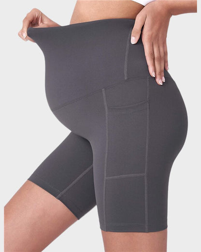 Ultra-Soft Stretchy Maternity Yoga Shorts